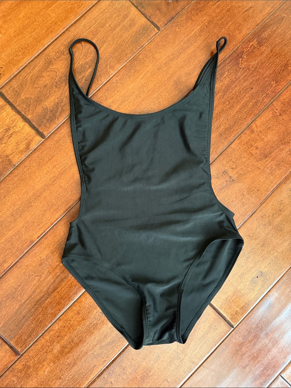 Classic Black Scoop One-Piece Swimsuit
